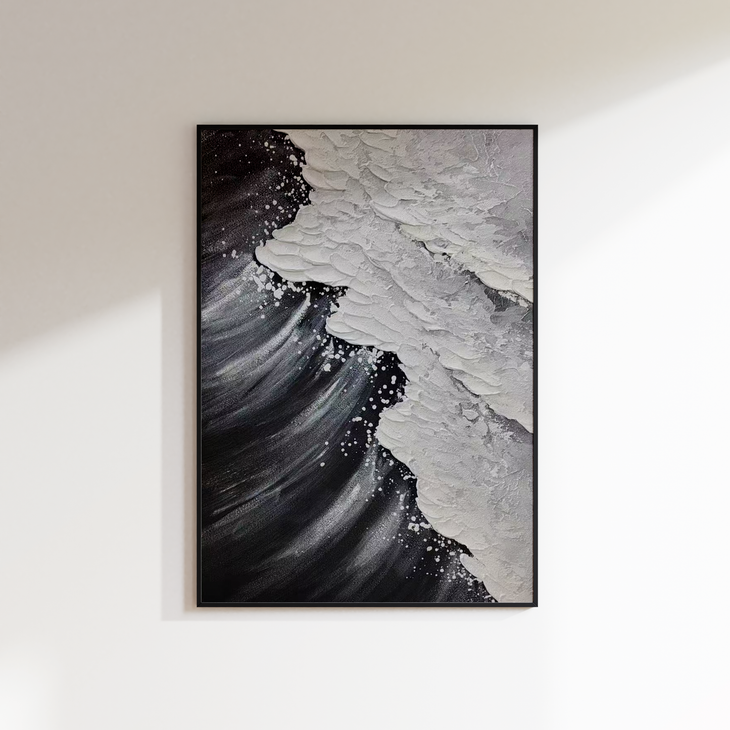 Black Wave Oil Painting
