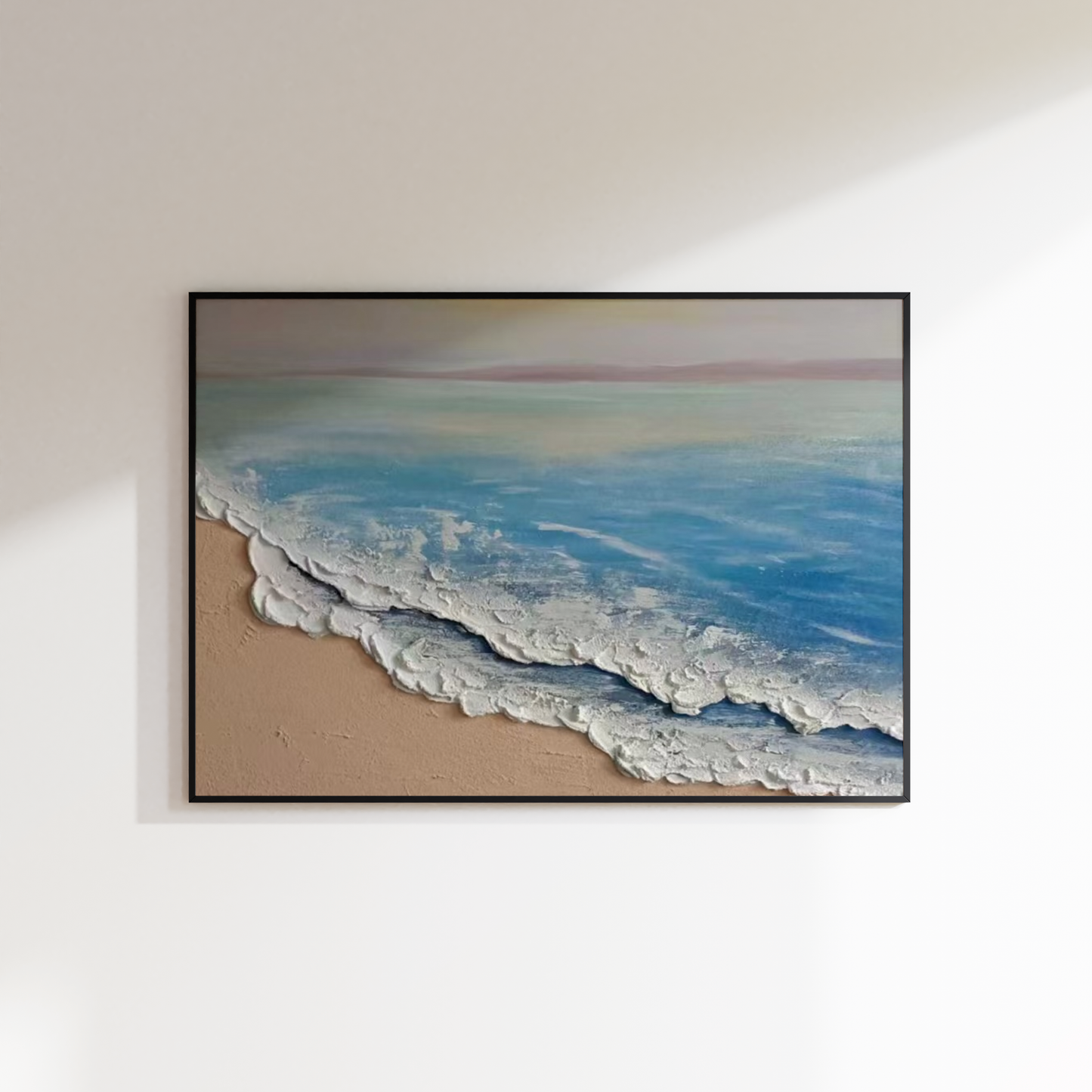 Blue Beach Oil Painting