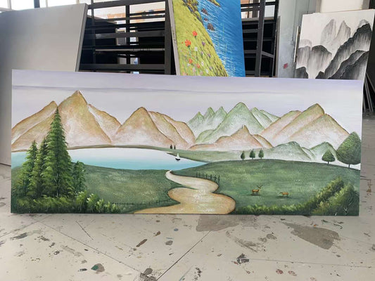 Nature Farm Oil Painting