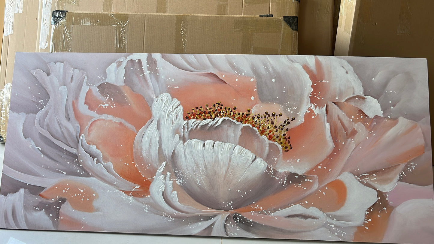 Blush Bloom Oil Painting