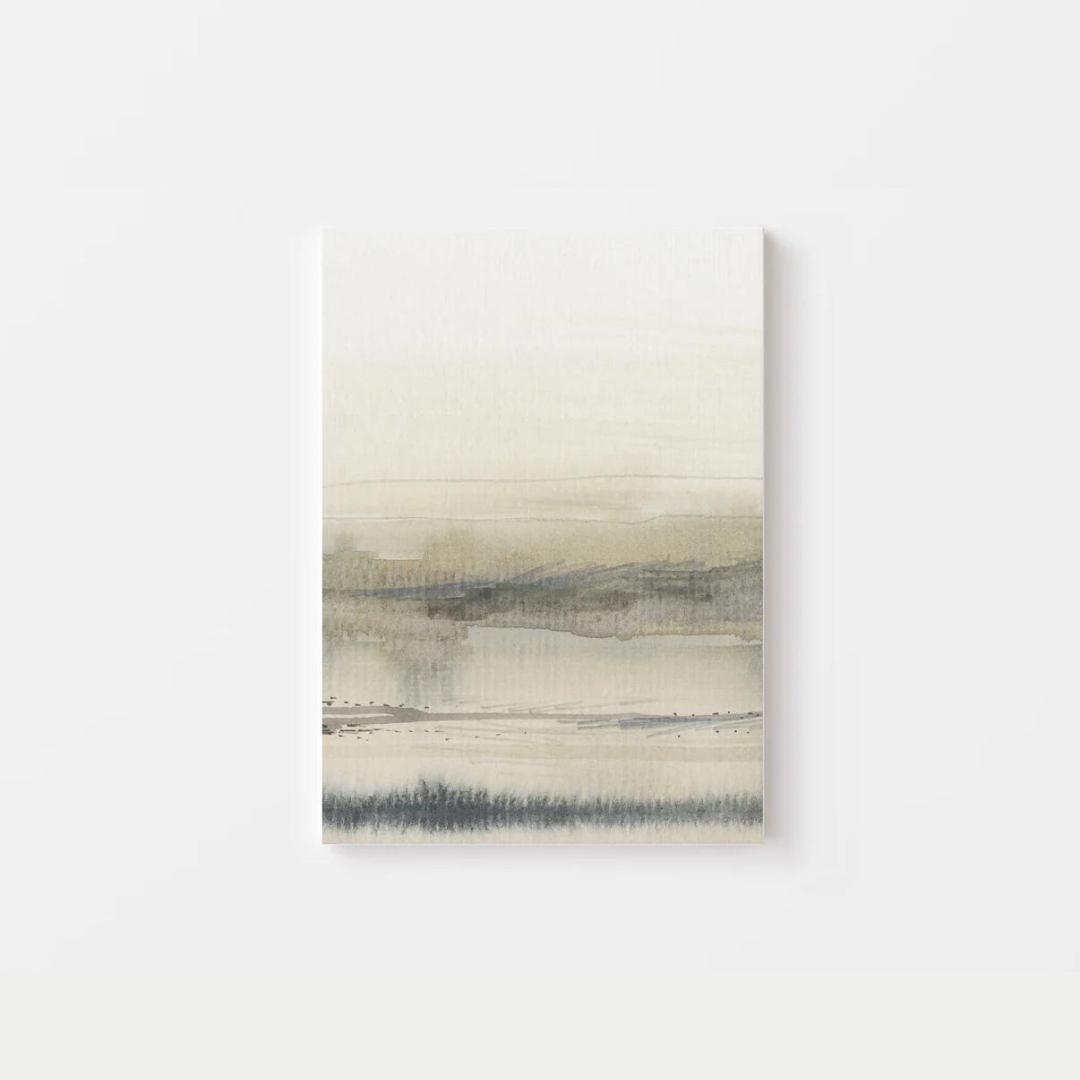 Abstract Watercolour River Canvas