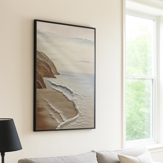 Beach Clouds Oil Painting