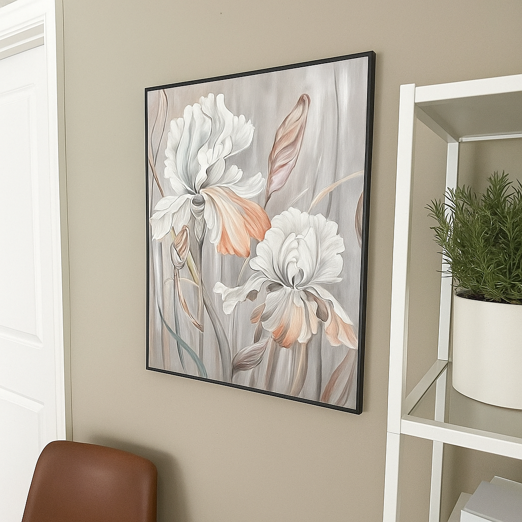 Iris Flower Oil Painting