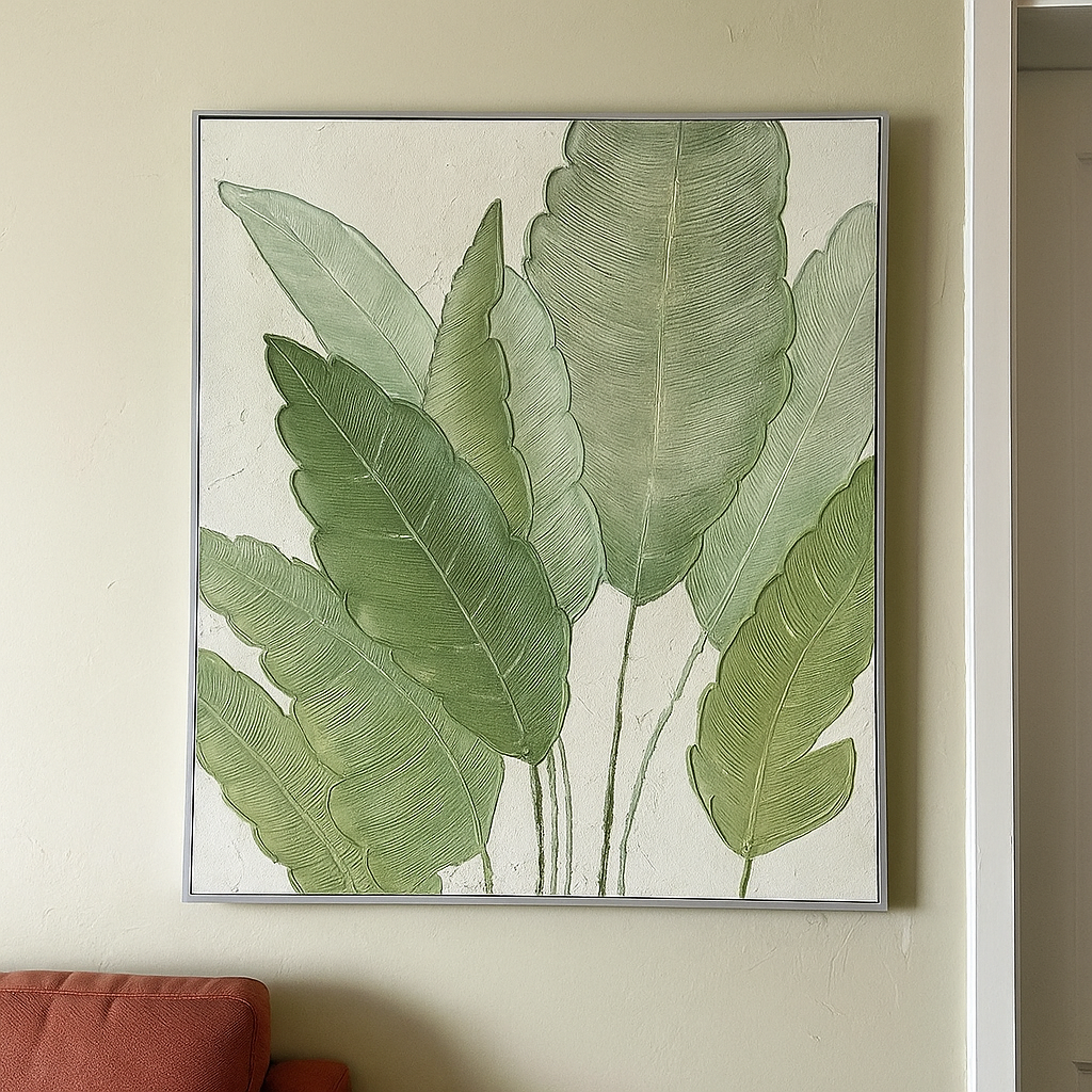 Palm Leaves Oil Painting