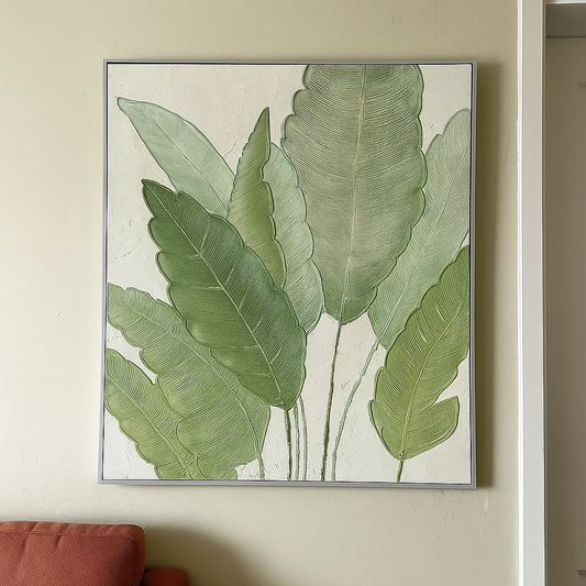 Palm Leaves Oil Painting