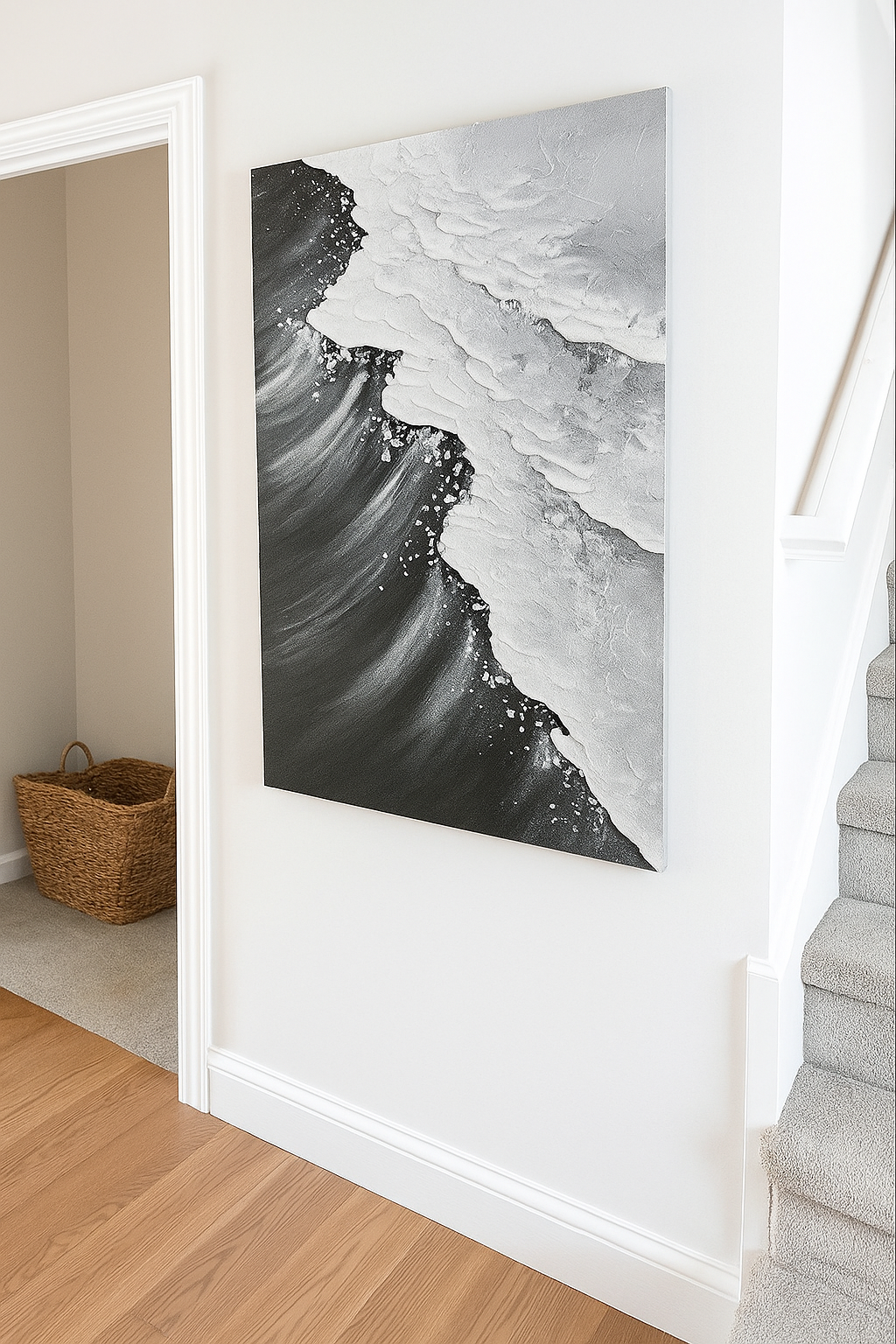 Black Wave Oil Painting