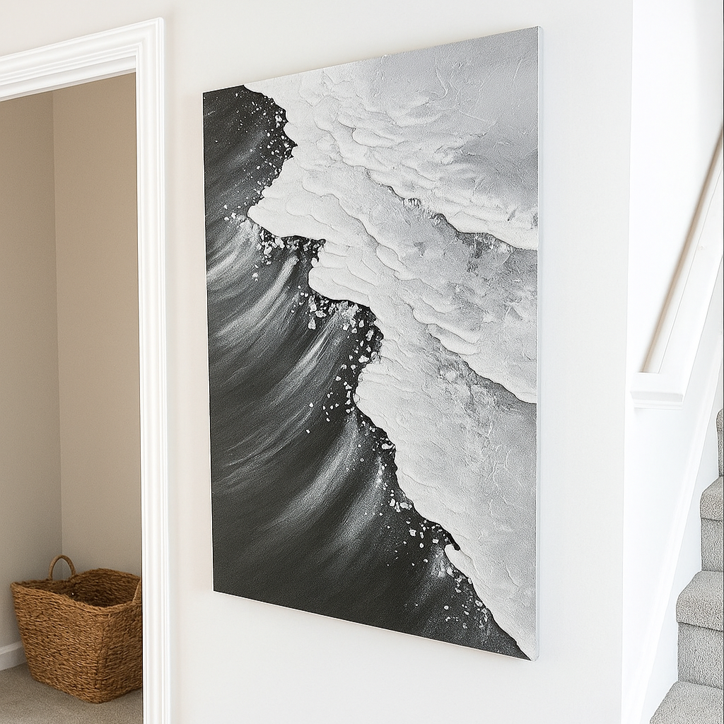 Black Wave Oil Painting