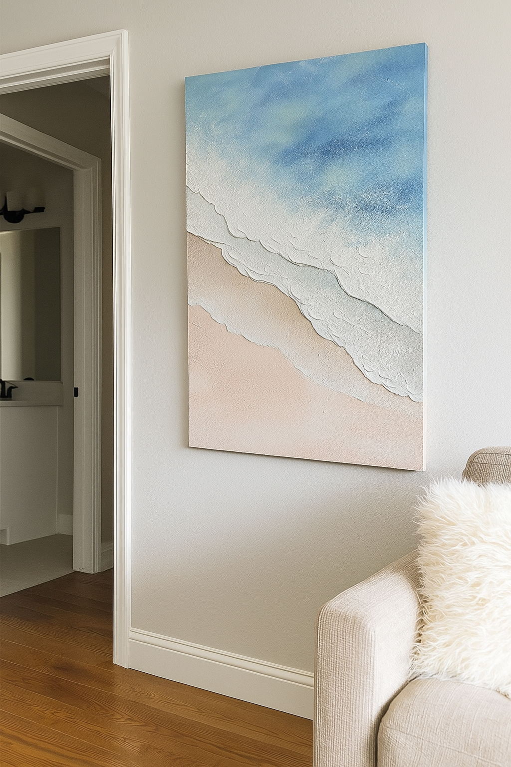 Blue Shore Oil Painting