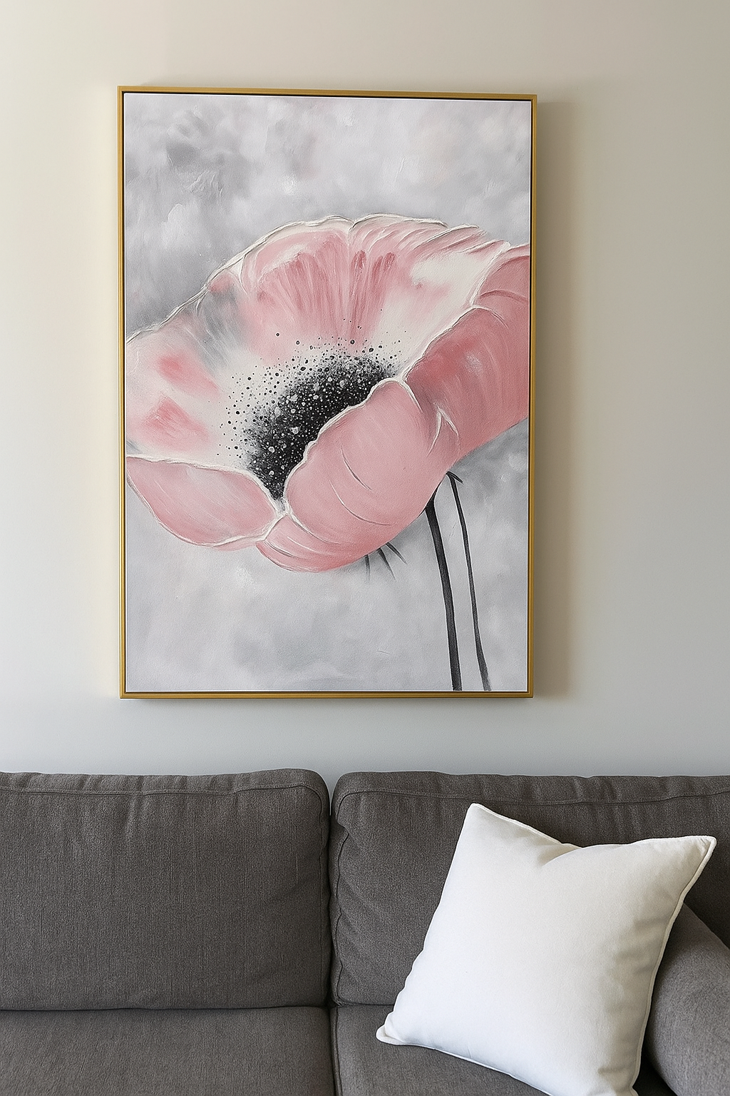 Pink Flower Oil Painting