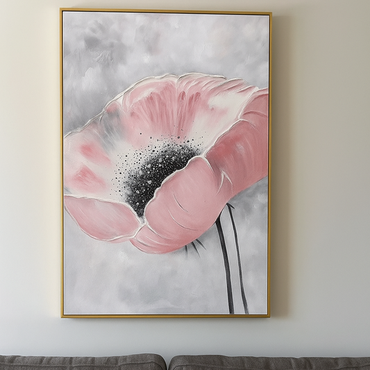 Pink Flower Oil Painting