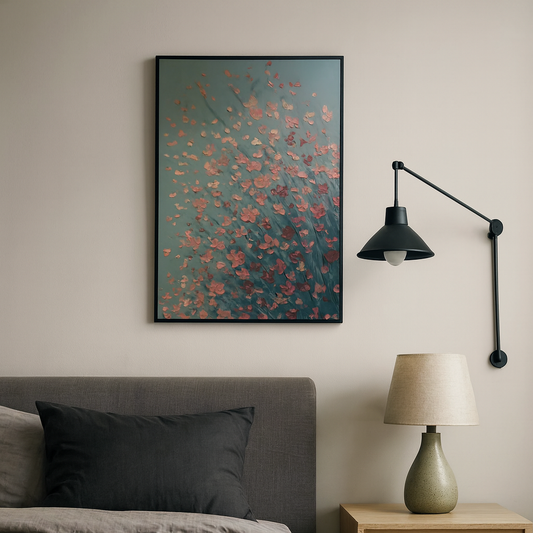 Pink Patels Oil Painting