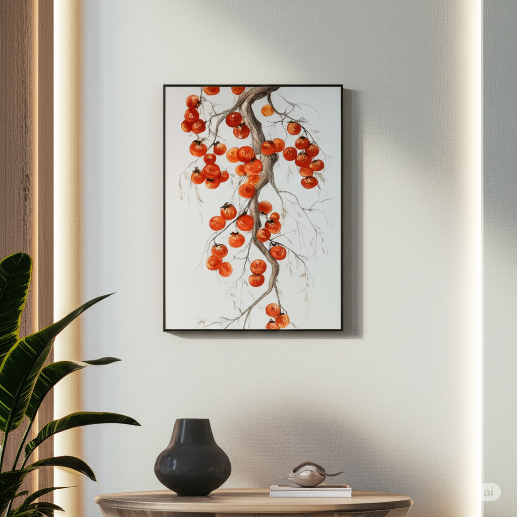 Cherry Branch Oil Painting