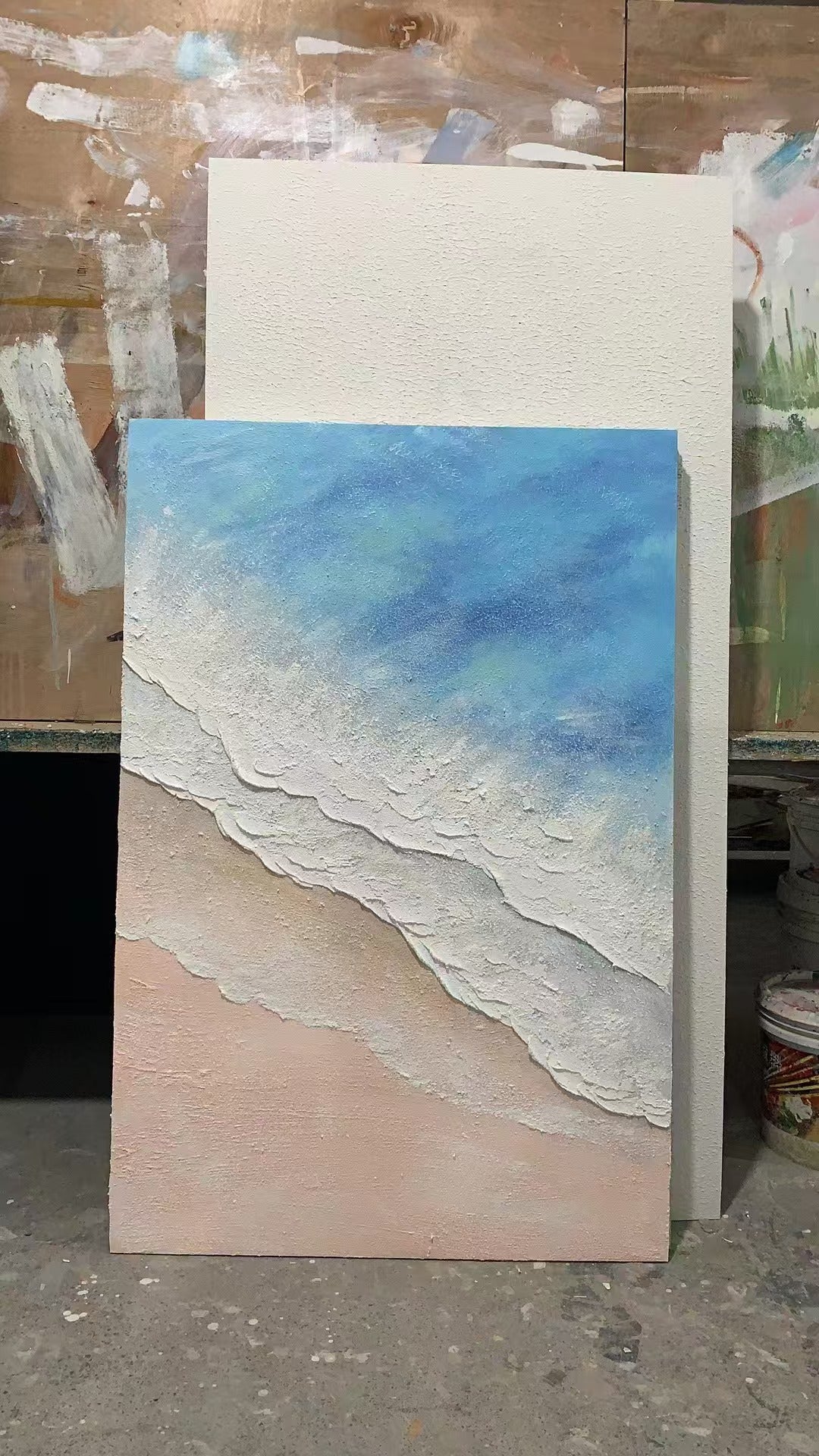 Blue Shore Oil Painting