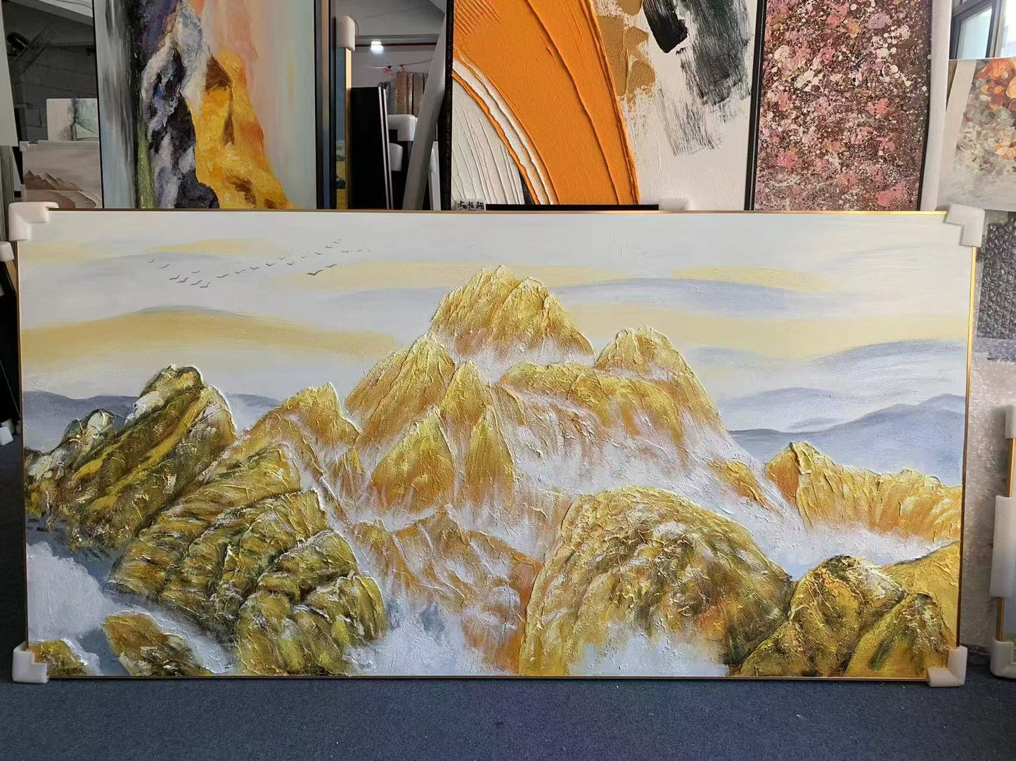 Gold Mountain Oil Painting