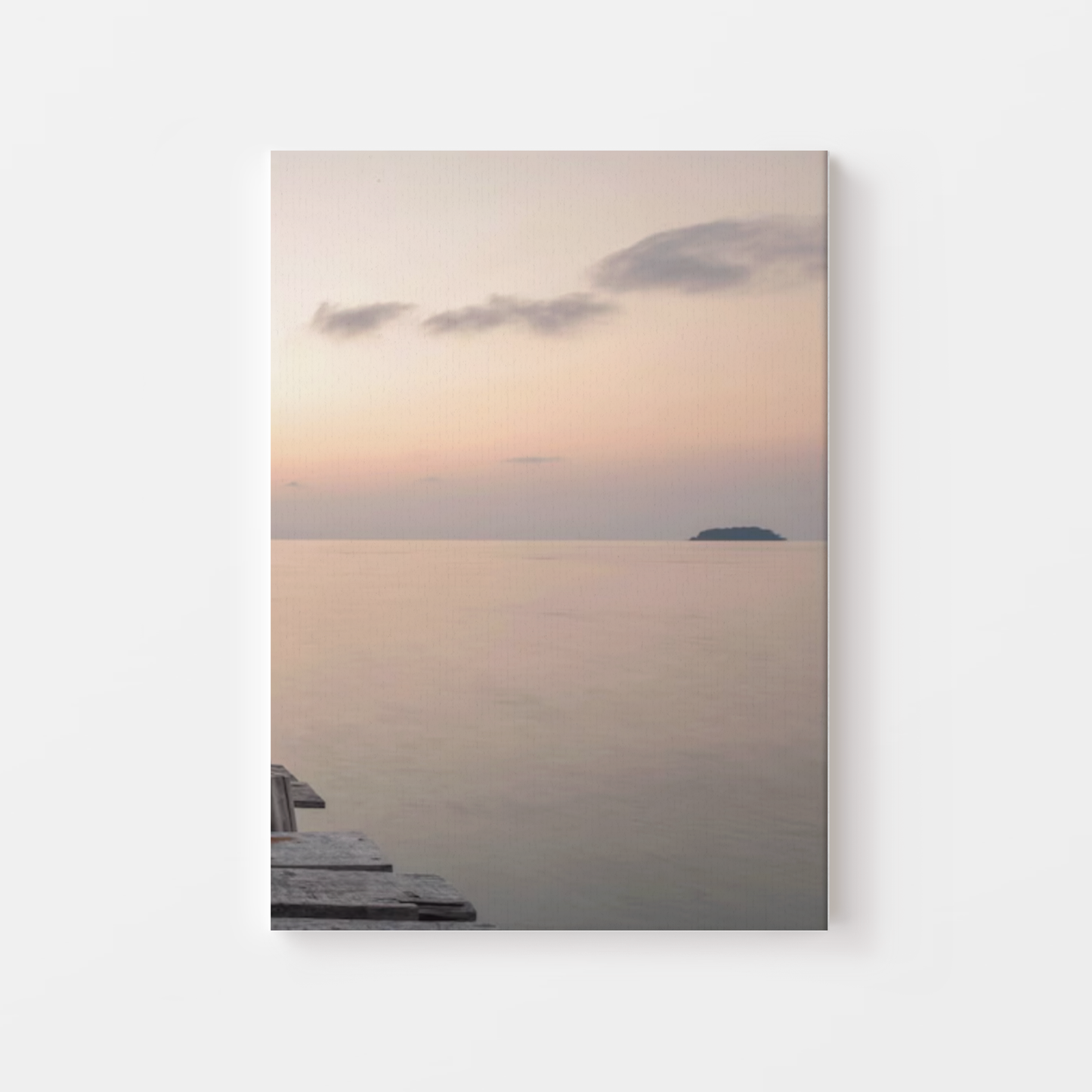 Sunset Pier Serenity Canvas