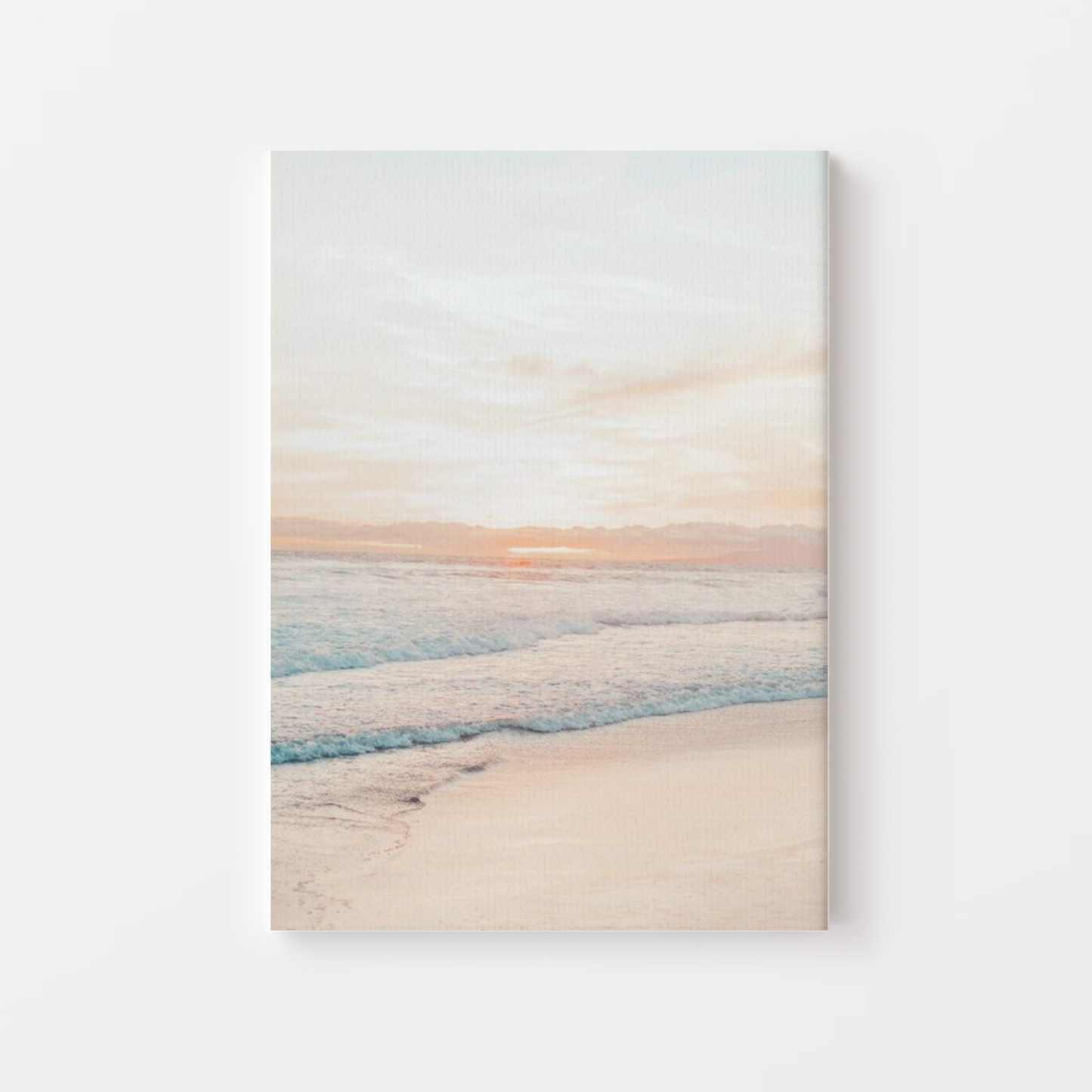 Boho Coastal Sunset Surf Canvas