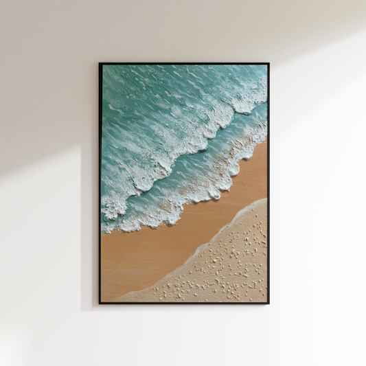 Quiet Shoreline Oil Painting