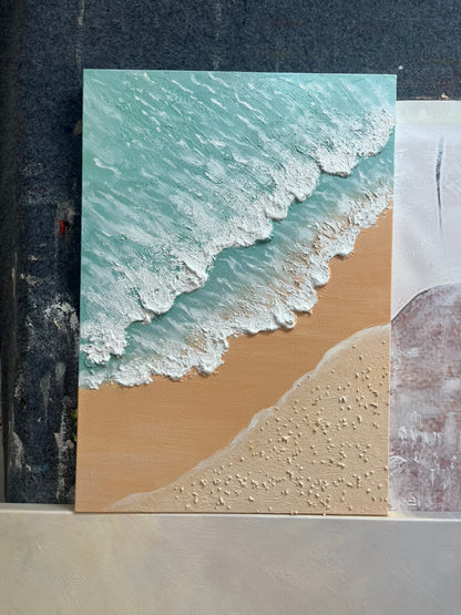 Quiet Shoreline Oil Painting