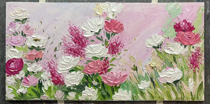 Blush Garden Oil Painting
