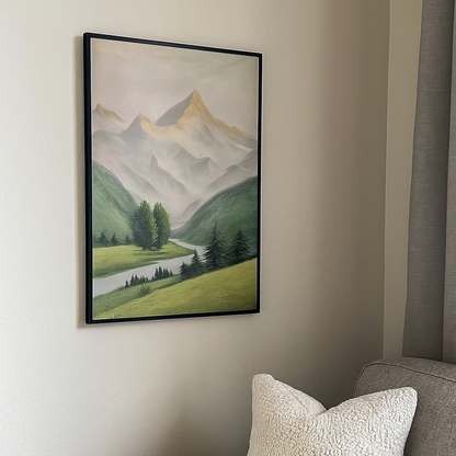 Green Mountain Oil Painting