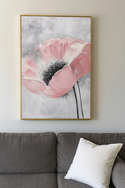 Pink Flower Oil Painting