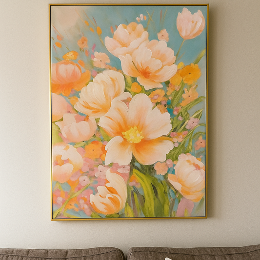 Yellow Begonia Oil Painting