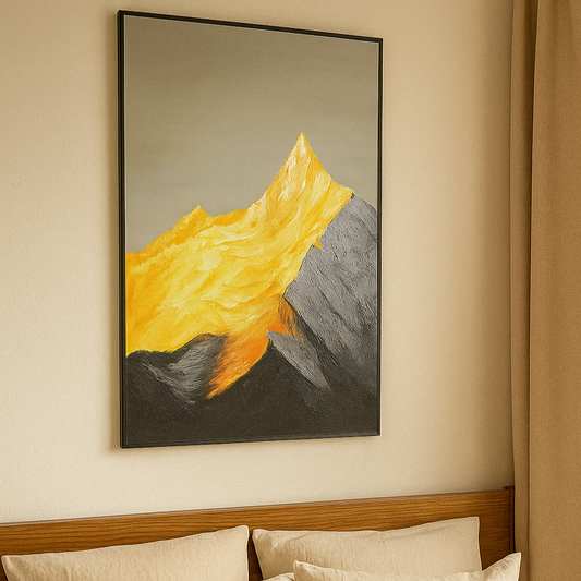 Sunset Mountain Oil Painting