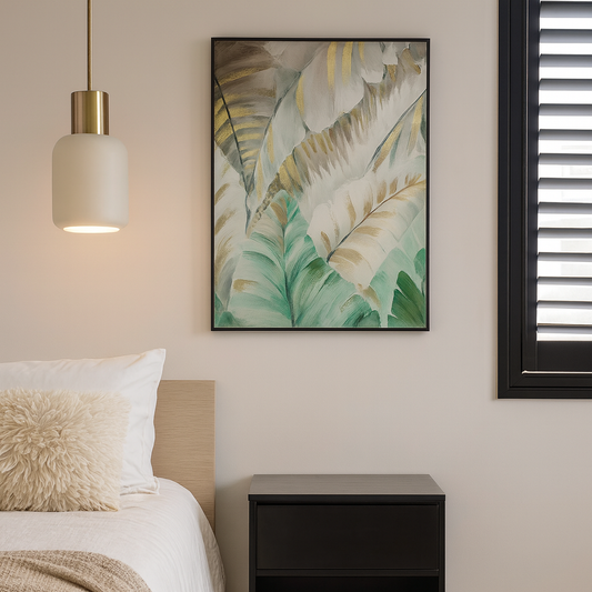 Gold Leaves Oil Painting