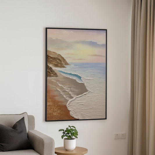 Sunrise Beach Oil Painting