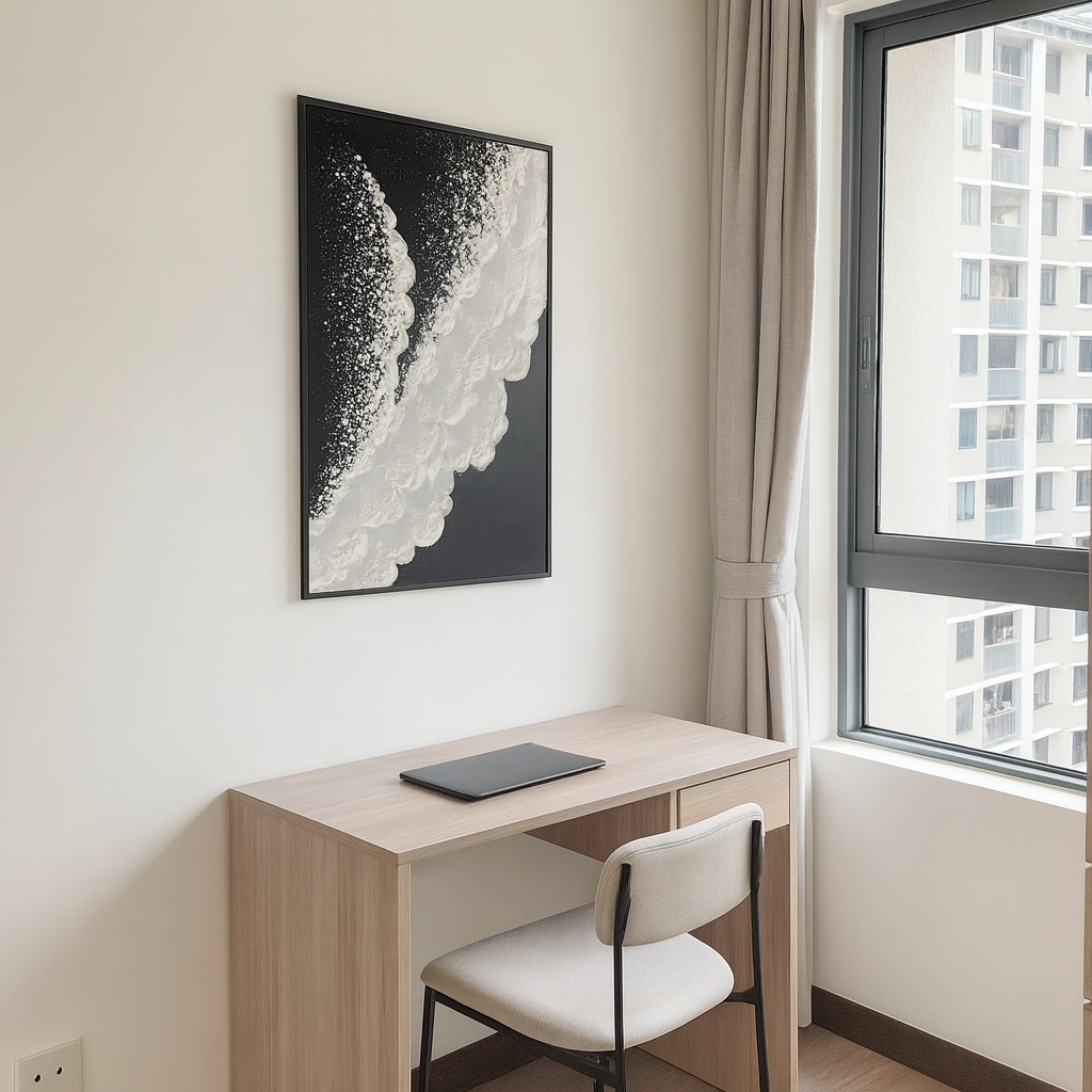 Black Waves Oil Painting