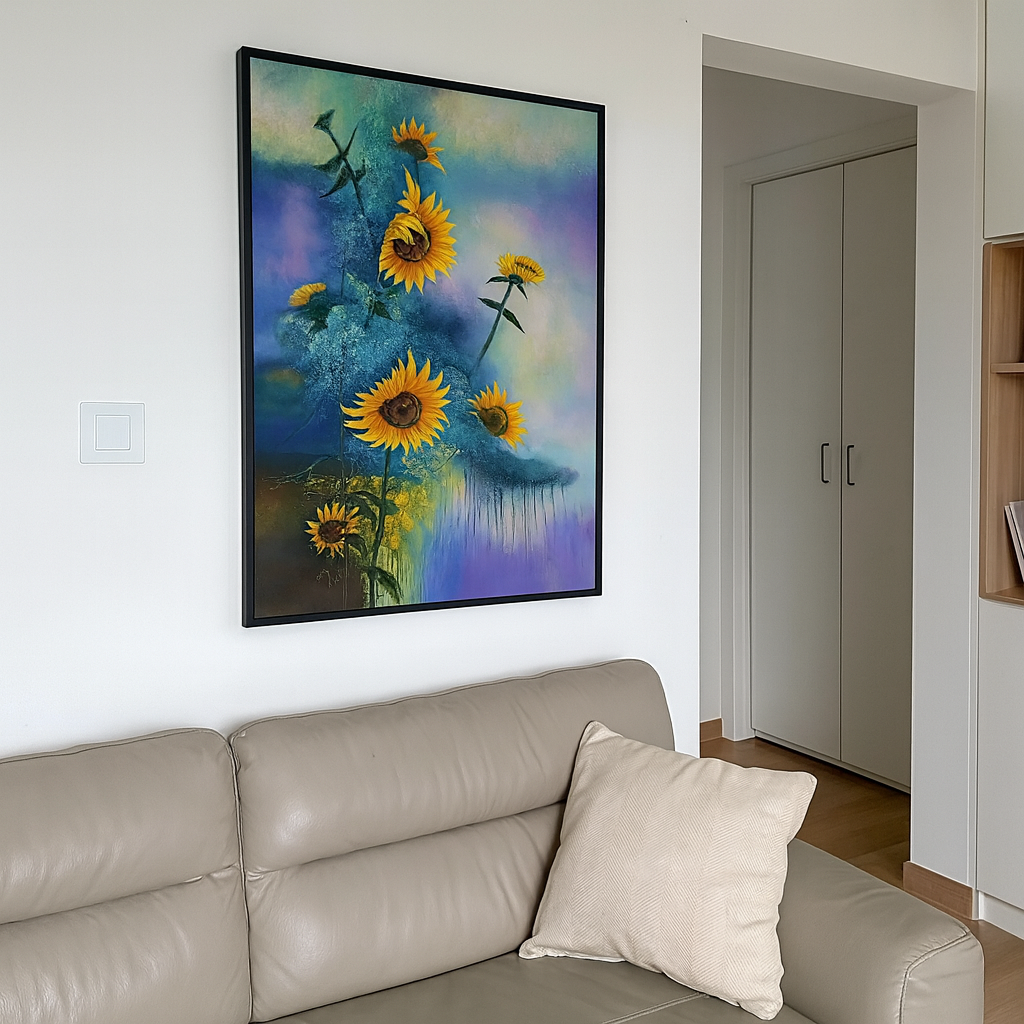 Majestic Flower Oil Painting