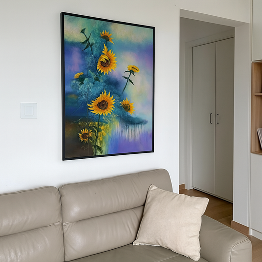 Majestic Flower Oil Painting