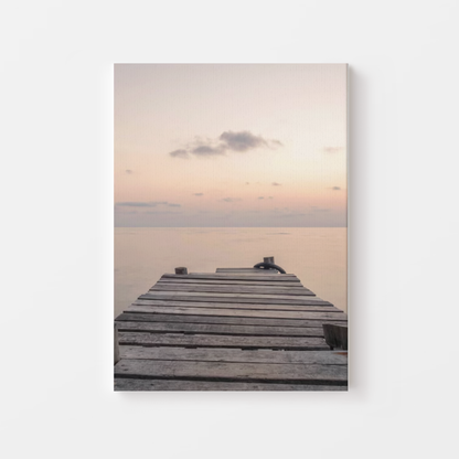 Sunset Pier Serenity Canvas