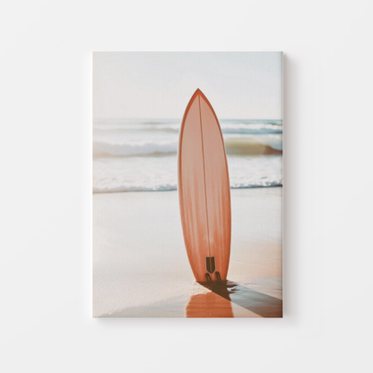 Boho Coastal Sunset Surf Canvas