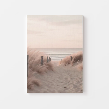 Pastel Coastal Serenity Canvas