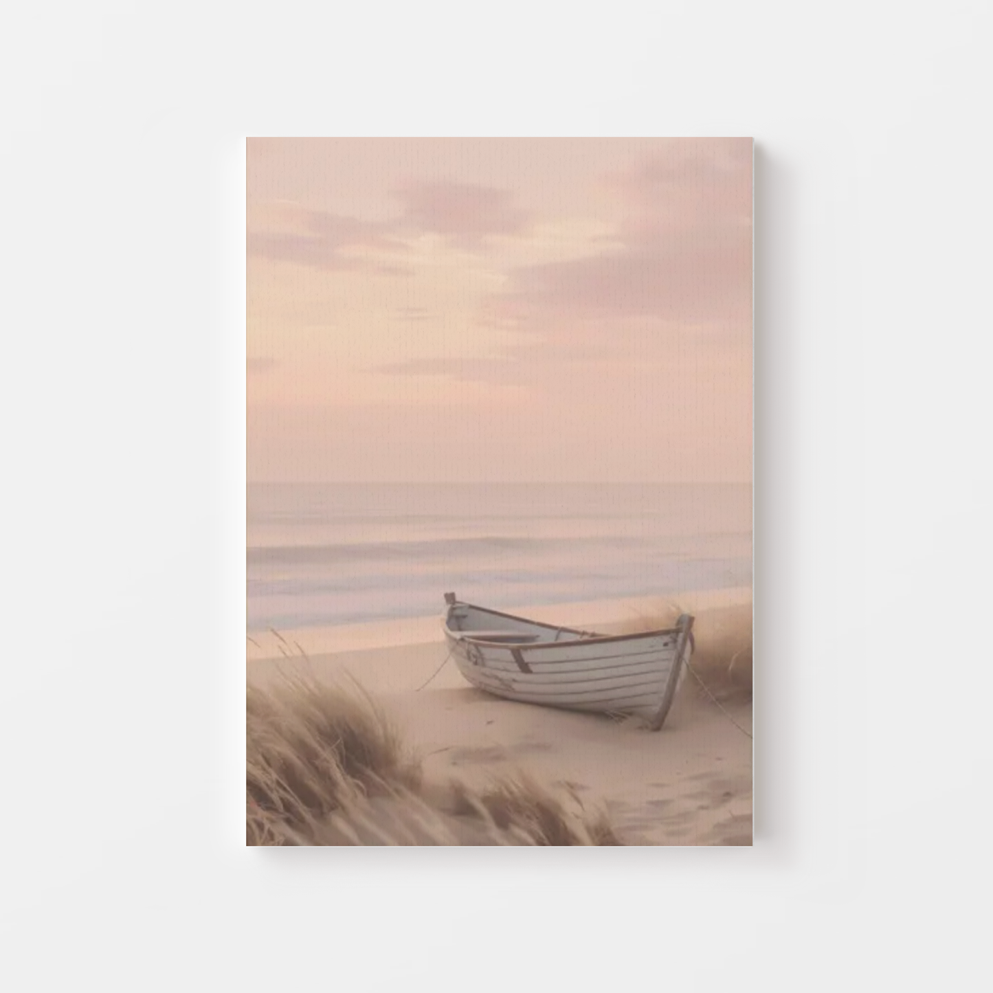 Pastel Coastal Serenity Canvas
