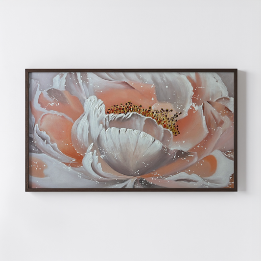 Blush Bloom Oil Painting