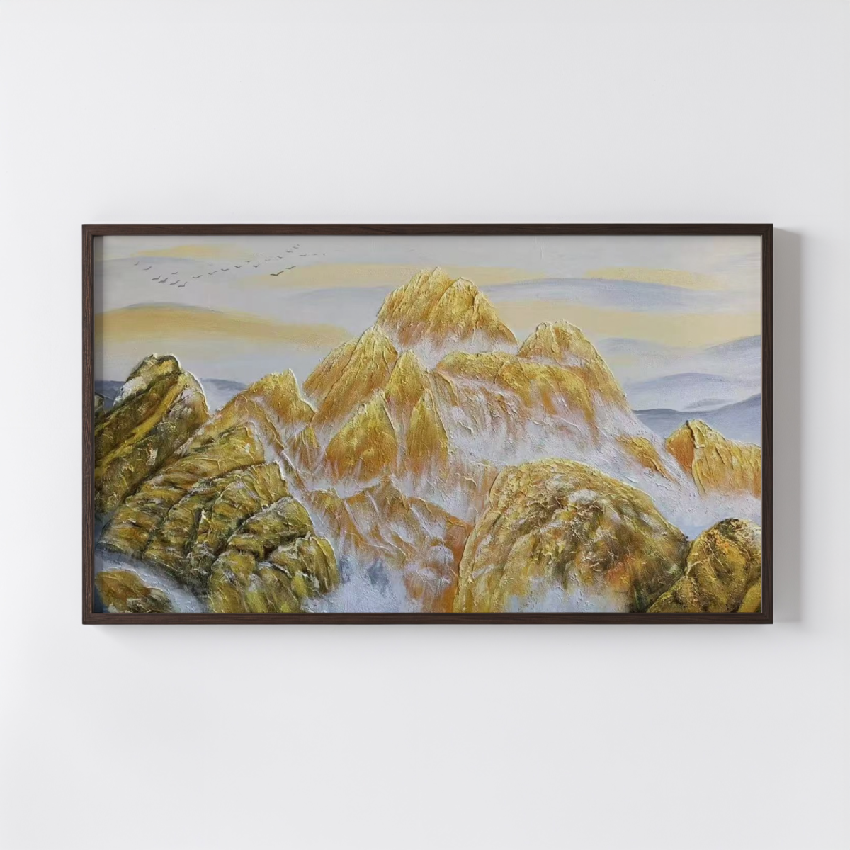 Golden Mountain Oil Painting