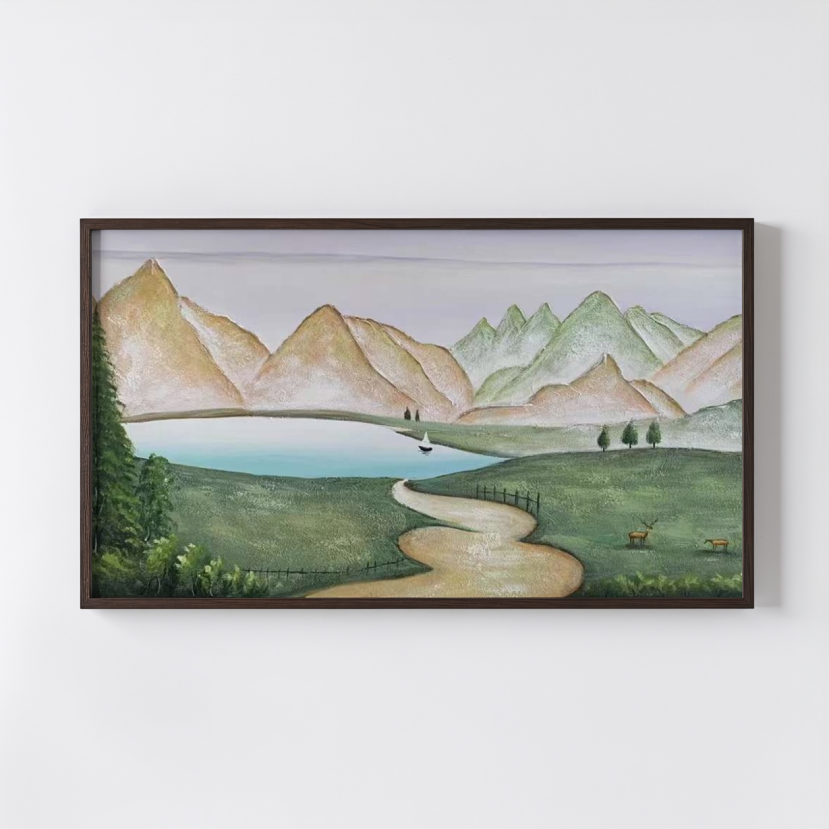 Nature Farm Oil Painting
