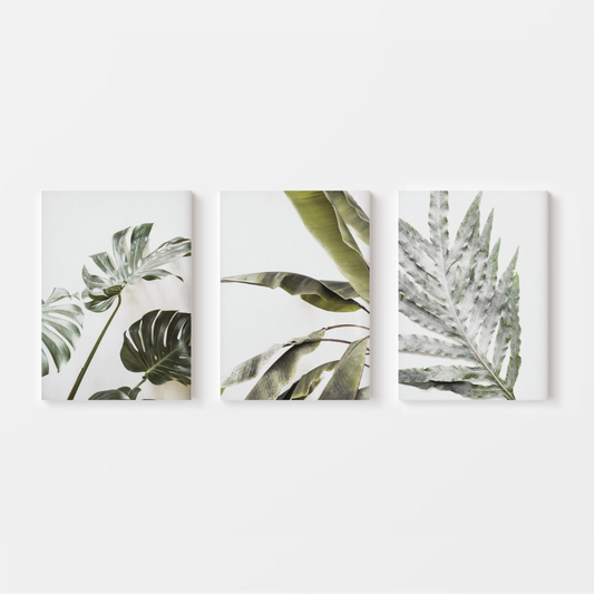 Tropical Leaf Symphony Canvas