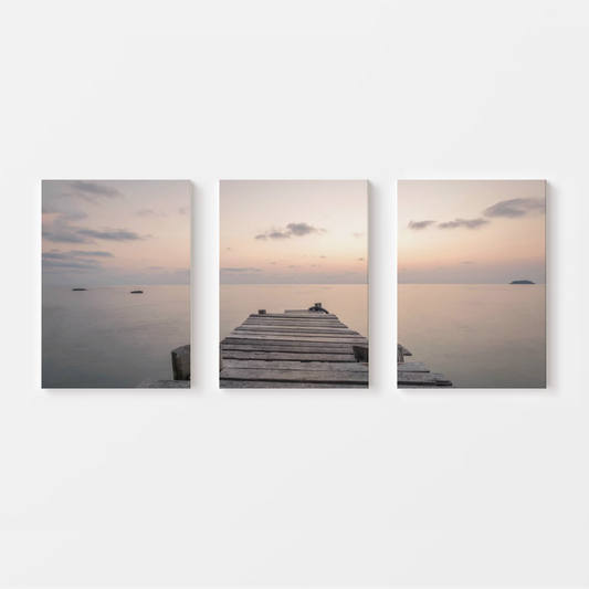 Sunset Pier Serenity Canvas